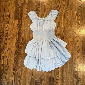 Princess Polly Light Blue Love Galore Romper
